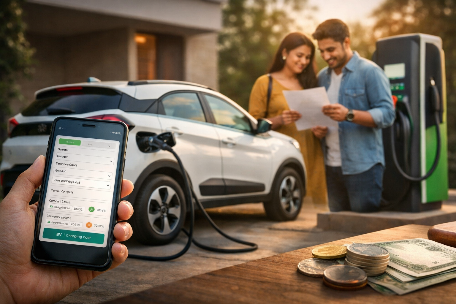 EV Charging Cost Calculator Home vs Public Charging India