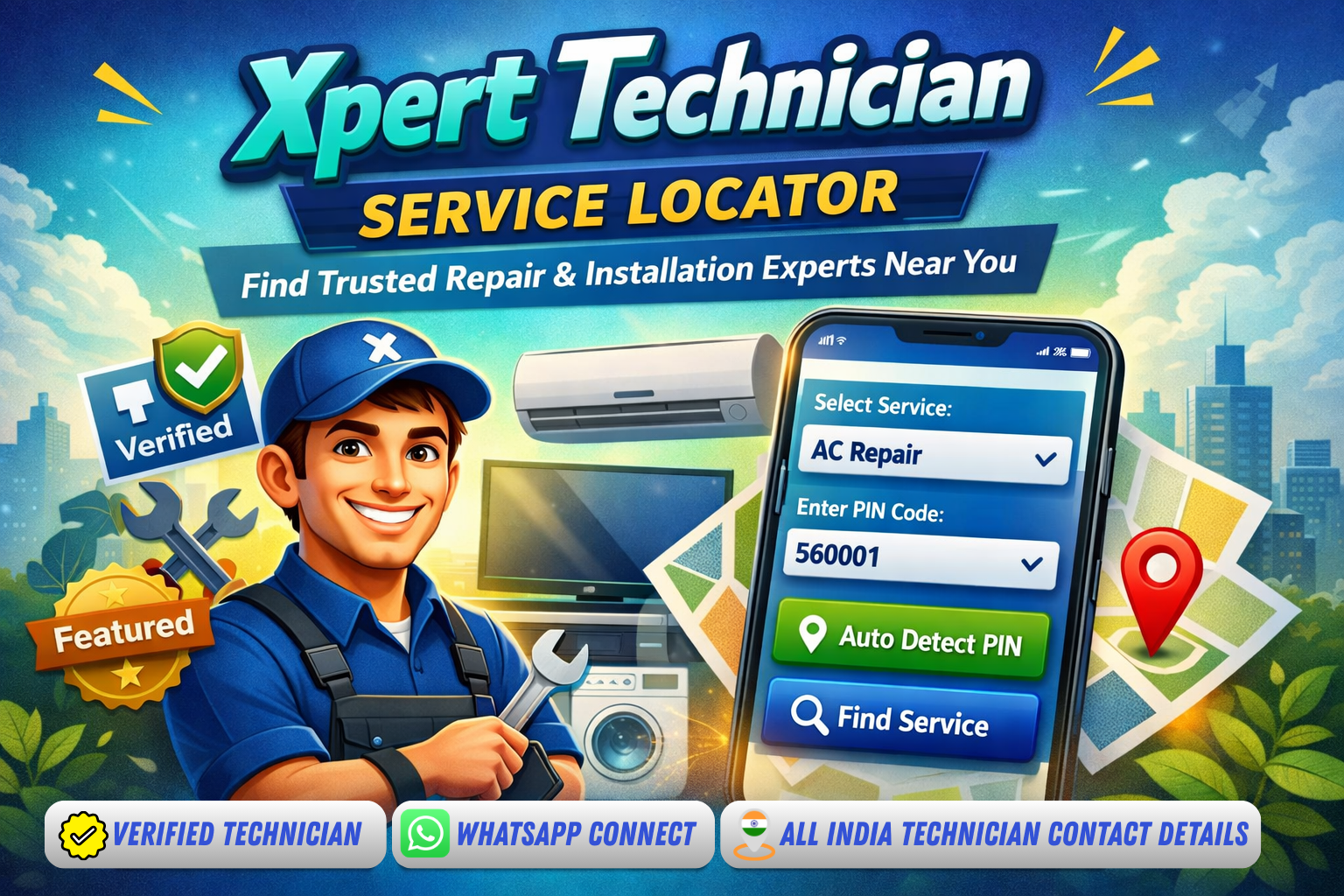 Service Request & Technician Finder Tool