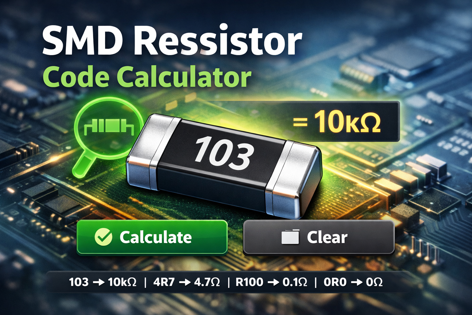 SMD Resistor Code Calculator Tool